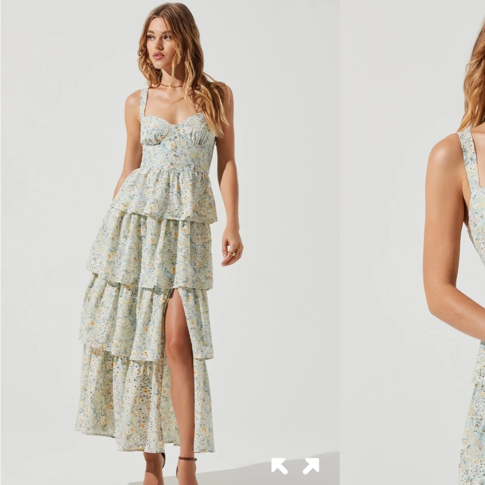 ASTR the LABEL Floral Tiered Maxi Dress